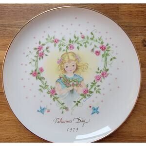 Eve Rockwell Valentine's Day Plate 1979 George Good Decorative Collectible